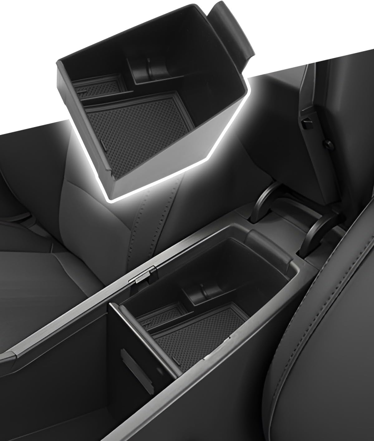 CDEFG for Kia NIRO 2022-2025 Accessories Center Console Organizer Tray NIRO (LX, EX, EX Touring, SX, SX Touring) Armrest Storage Middle Console Insert 2022 2023 2024 2025