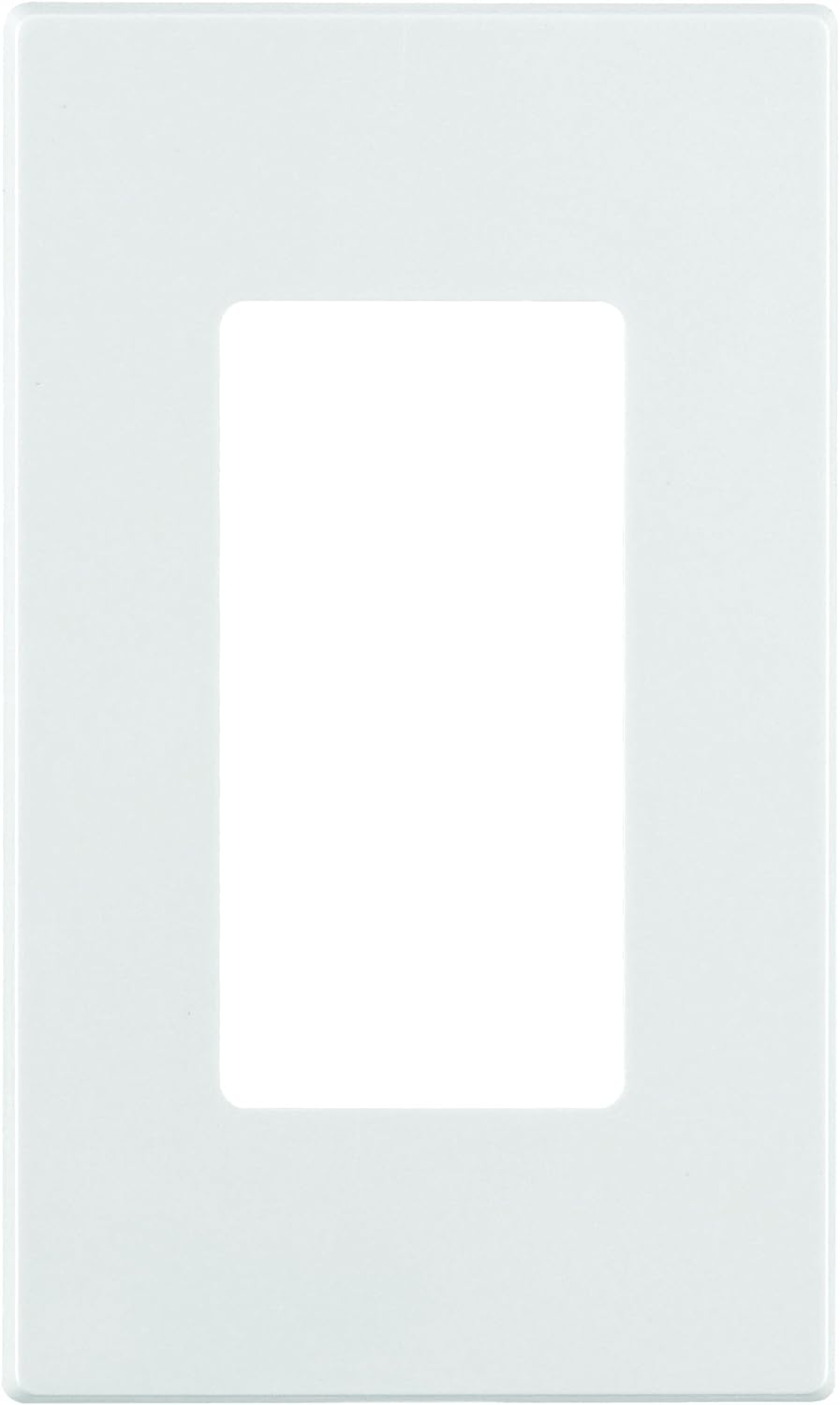Leviton 1-Gang Decora Plus Screwless Wall Plate, 80301-SW, White