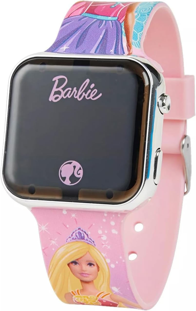 Accutime Barbie Sparkles LED Kids Digital Wrist Watch, casual