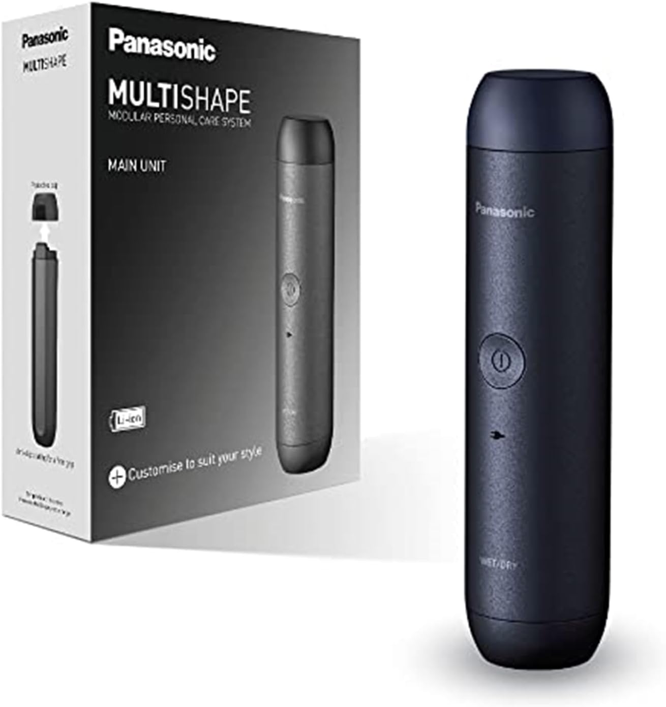 Panasonic ER-CBL1 MULTISHAPE Modular Personal Care System, Main Unit for use with MULTISHAPE attachments for Beard/Body/Hair & Nose/Ear/Facial Trimmer, with Long-Lasting Rechargeable Li-ion Battery