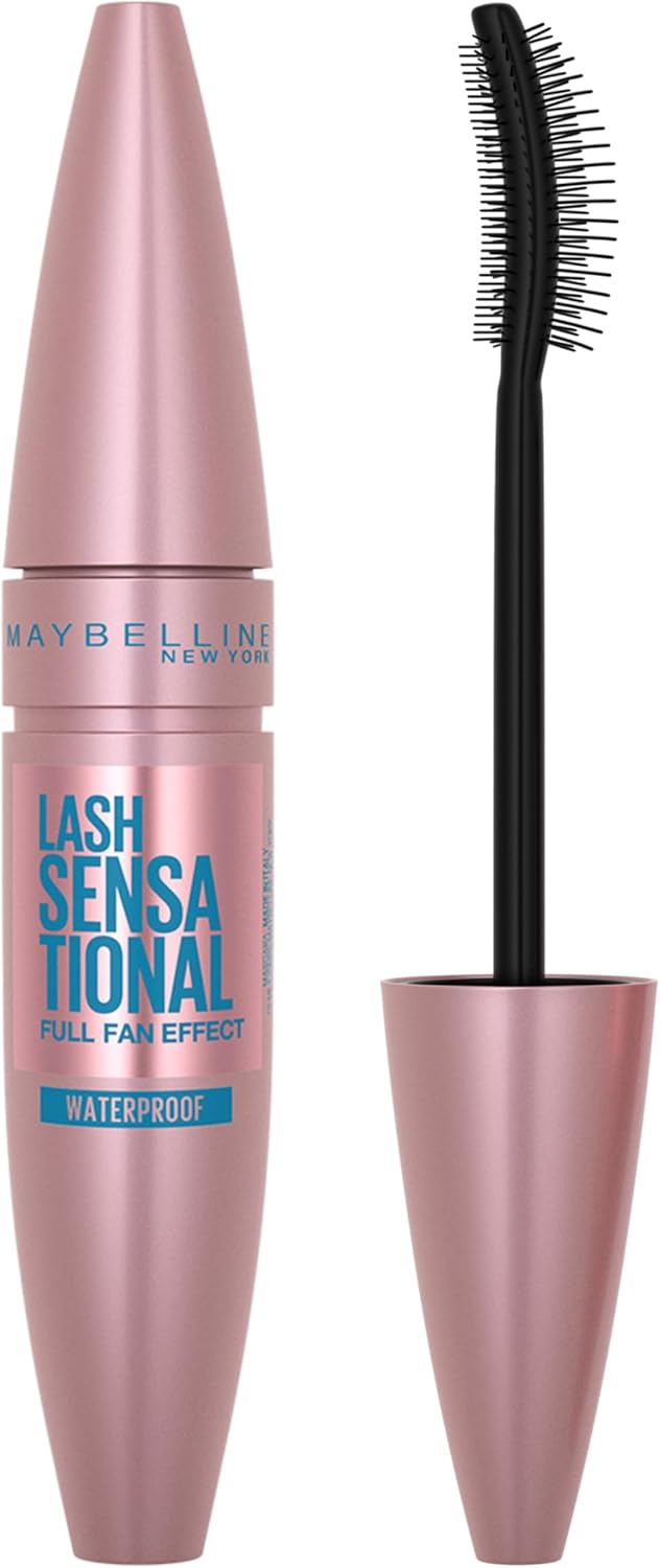 Maybelline Mascara, Lash Sensational Volumizing and Thickening Waterproof Mascara, Black