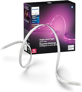 Philips Hue Indoor 16 Ft Smart LED Solo lightstrip Base Kit - 1 Pack - Control with Hue App - Compatible with Alexa, Google Assistant and Apple HomeKit