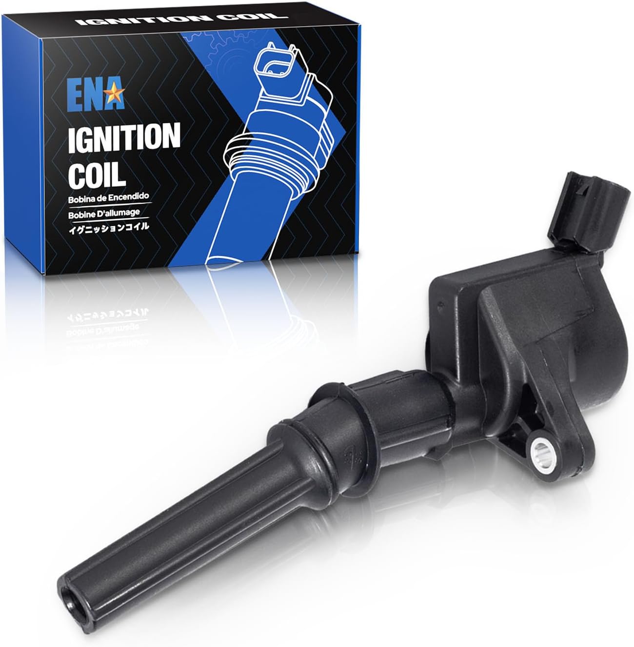 ENA Ignition Coil Pack Compatible with Ford Mercury F150 F250 E150 E350 Super Duty Lincoln Navigator Town Car Crown Victoria Expedition Grand Marquis 4.6L 5.4L 6.8L V8 Replacement for DG508 FD503