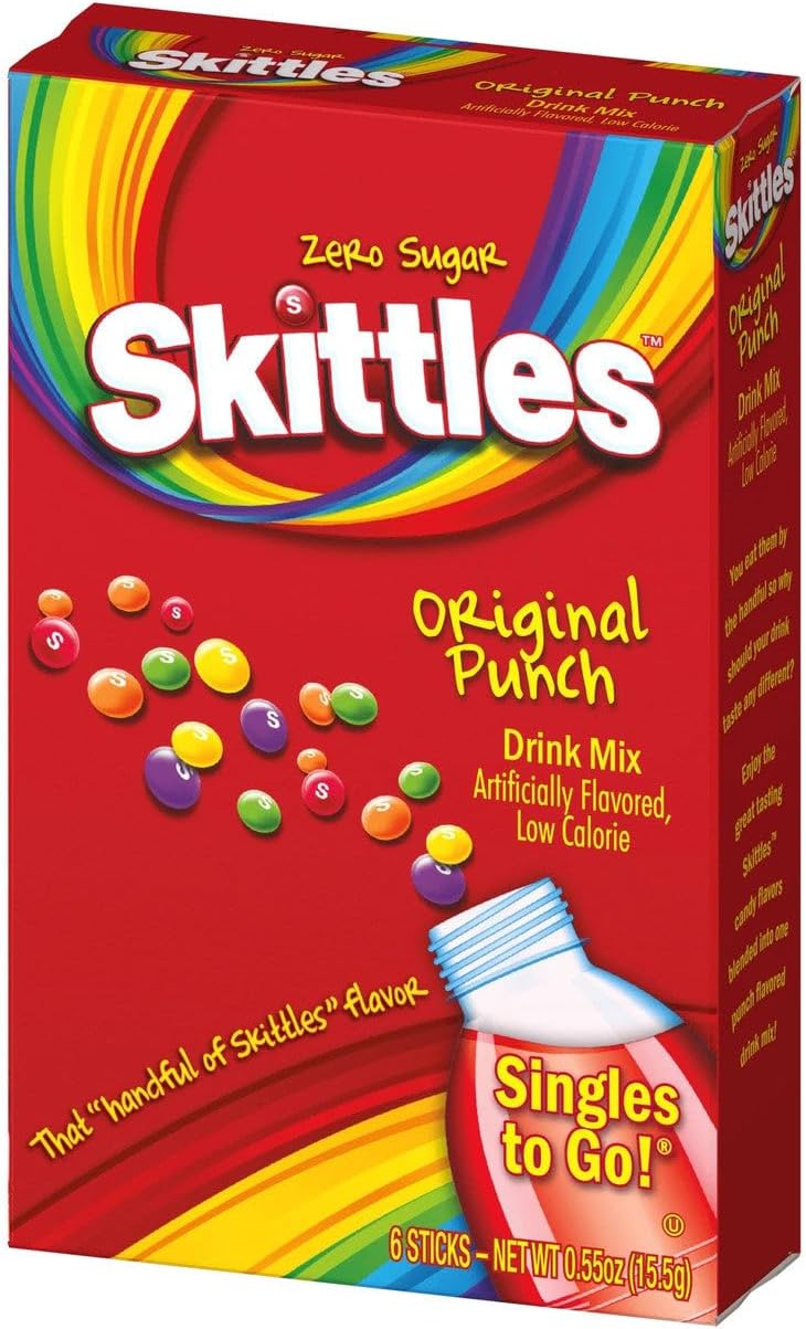 Skittles Drink Mix Original Punch Singles To Go 15.5g