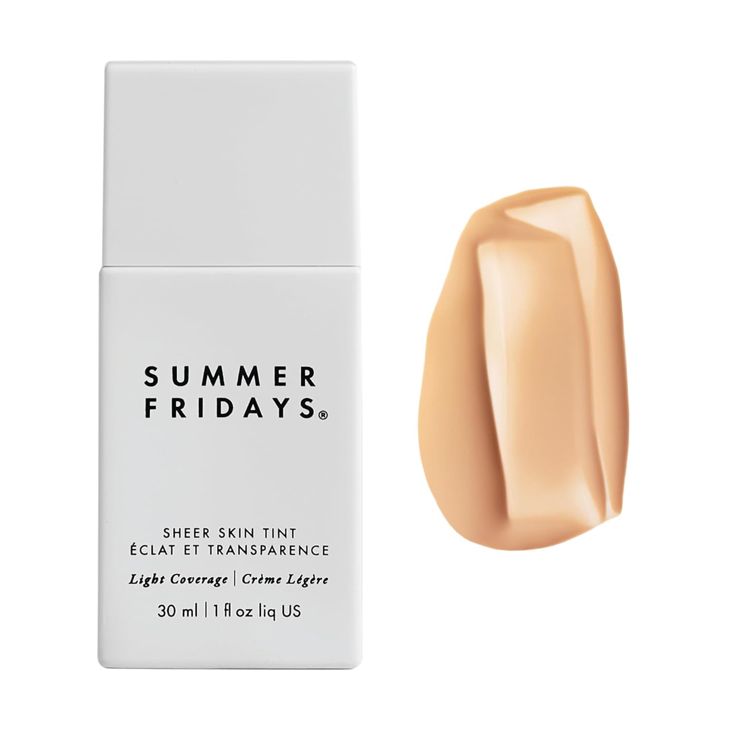 Summer Fridays Sheer Skin Tint - Skin Tint with Hyaluronic Acid - Helps Diminish Uneven Skin Tone - Sheer to Light Coverage - Shade 2 - Light with Cool Undertones (1 Fl Oz)