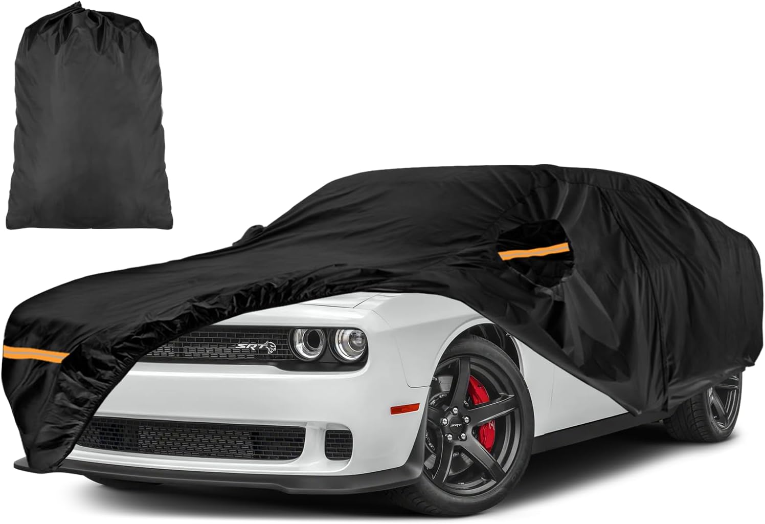 Car Cover Waterproof All WeatherCustom Fit for Ford Explorer 2002-2024, Heavy Duty Outdoor Full Exterior Cover for Automobiles, Sun Rain UV Dust Snow Protection with Door Zipper-Black