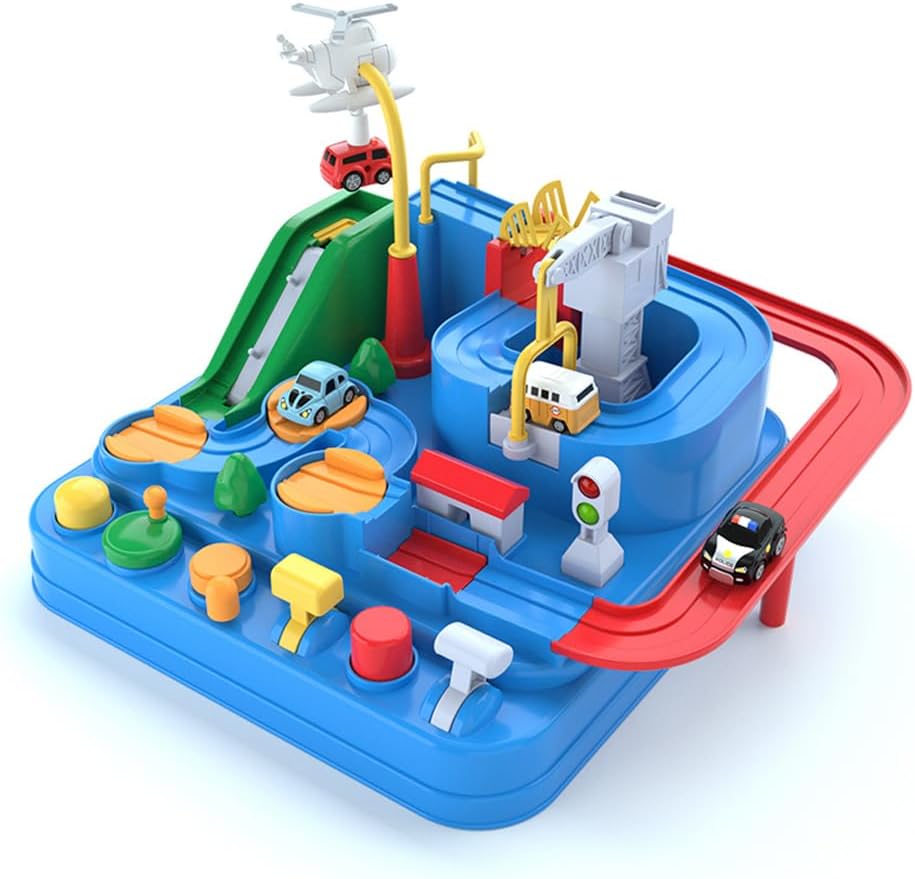 iFunLong Kids Toy for 3 Year Old Boys Car Race Track, Adventure Vehicles Toy Learning and Intelligence Educational Toys Gifts for 3 4 5 6 7 8 Year Old Boys Girls Toddler