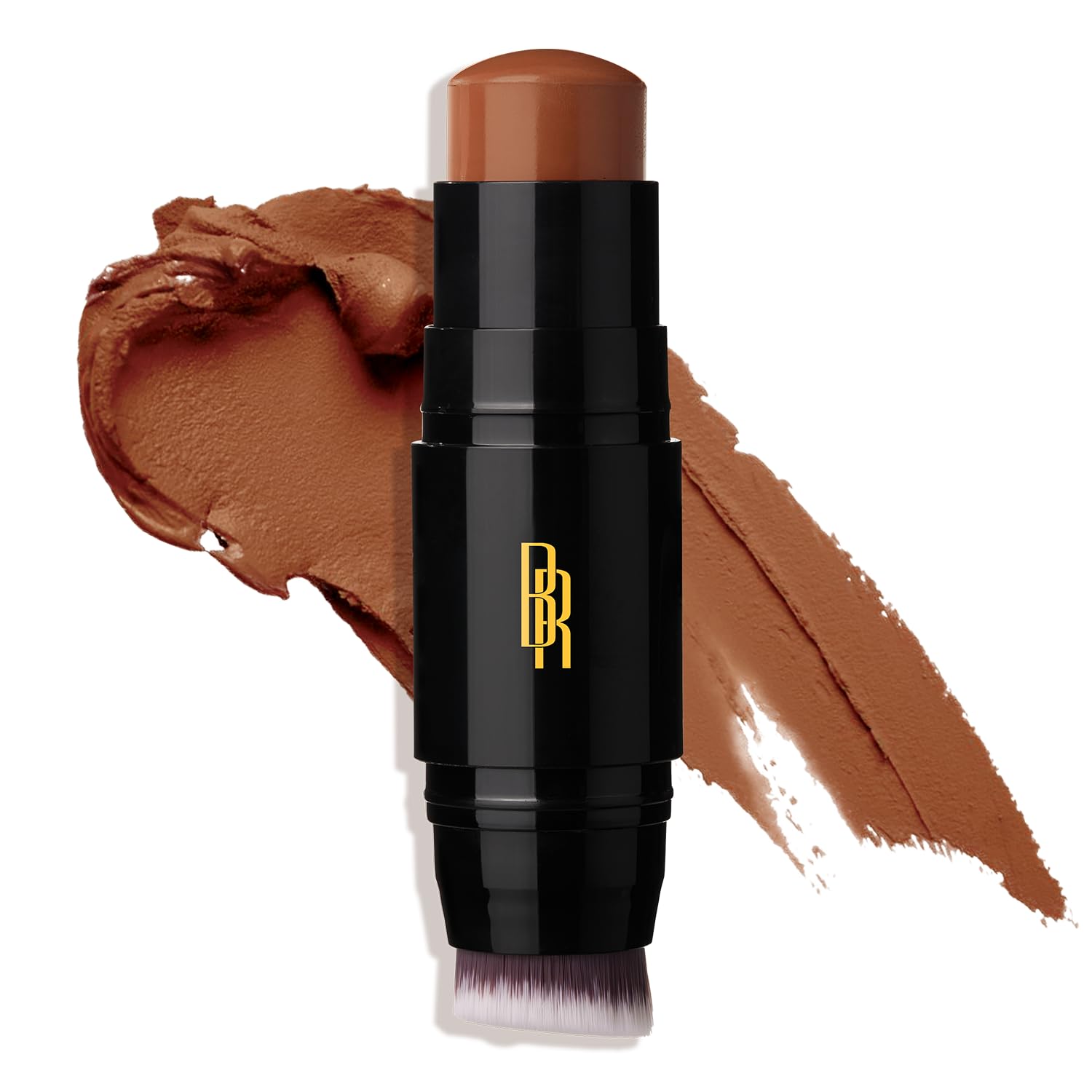 Black Radiance Color Perfect Foundation Stick with Soft Brush Applicator Duo – Buildable, Blendable Versatile Pigment-Rich Formula - Cocoa Bean