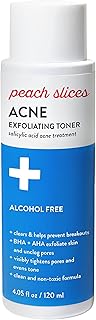 Peach Slices | Acne Exfoliating Toner | 2% Salicylic Acid | AHA+BHA Exfoliation | Facial Cleanser | Calms & Soothes | Prevents Breakouts | Alcohol & Sulfate Free | Skin Care for Women & Men | 4 Oz