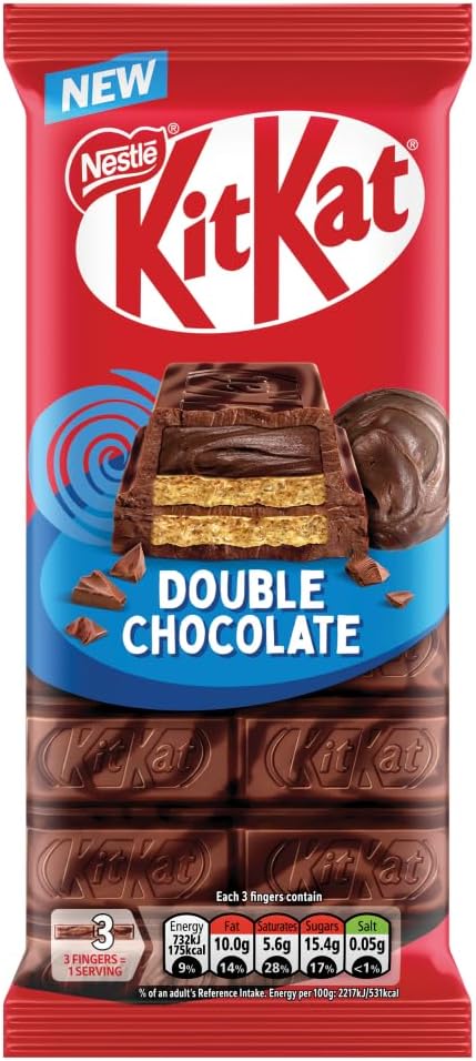 KitKat Double Milk and Dark Chocolate Crispy Wafer Sharing Bar, 99g