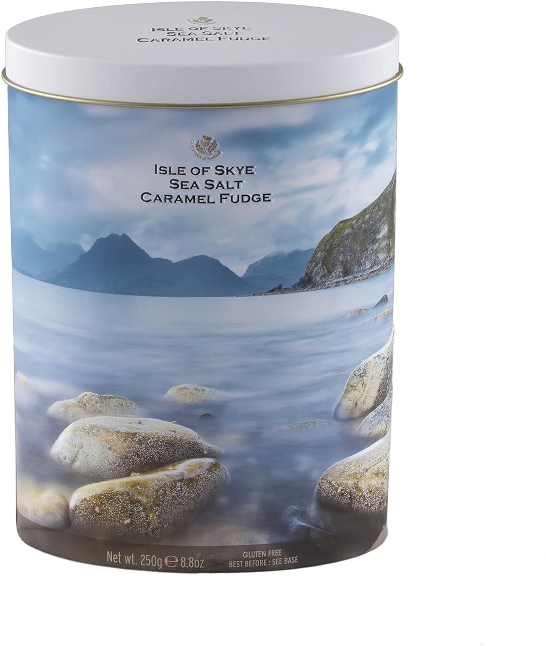 Gardiners of Scotland Isle of Skye Sea Salt Caramel Fudge Tin 250 g
