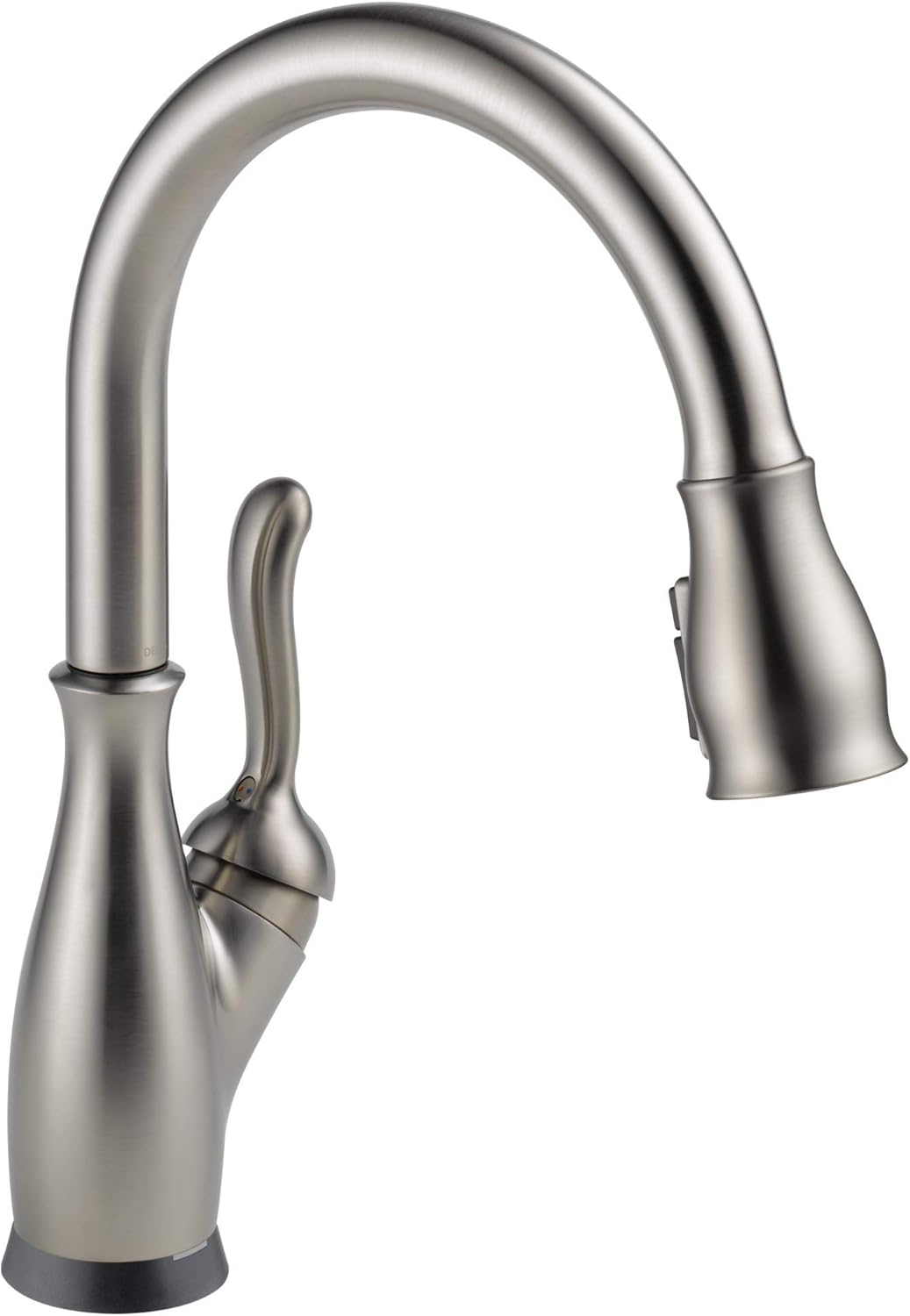 Delta Leland Brushed Nickel Touch Kitchen Faucet with Pull Down Sprayer, Traditional Single Hole Touch On Kitchen Sink Faucet, Single Handle, SpotShield Stainless 9178T-SP-DST