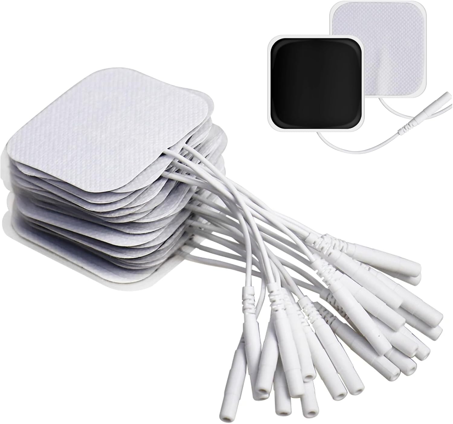 LFCFBH 20 PCS TENS Machine Pads, TENS Unit Replacement Pads Compatible with TPN Lloyds Tenscare Neurotrac Auvon TENS Machines, 50x50mm