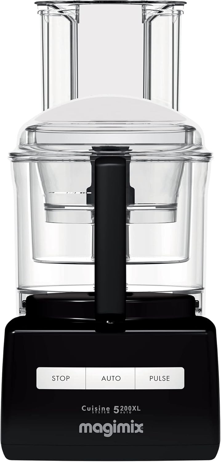 Magimix 5200XL Food Processor | 3.7L BPA-Free Bowl | Quiet & Powerful Motor | Multifunctional 7 in 1 Solution | Black | 18584