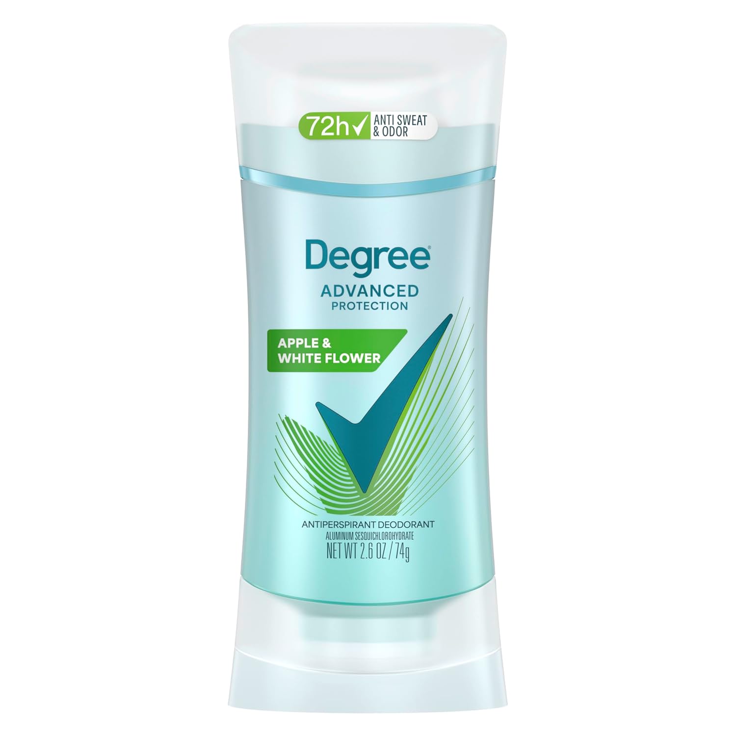 Degree Advanced Protection Deodorant, White Flowers & Lychee, 2.6 oz | For active days, Helps stay fresh & confident, With body heat activated tech, Floral scent