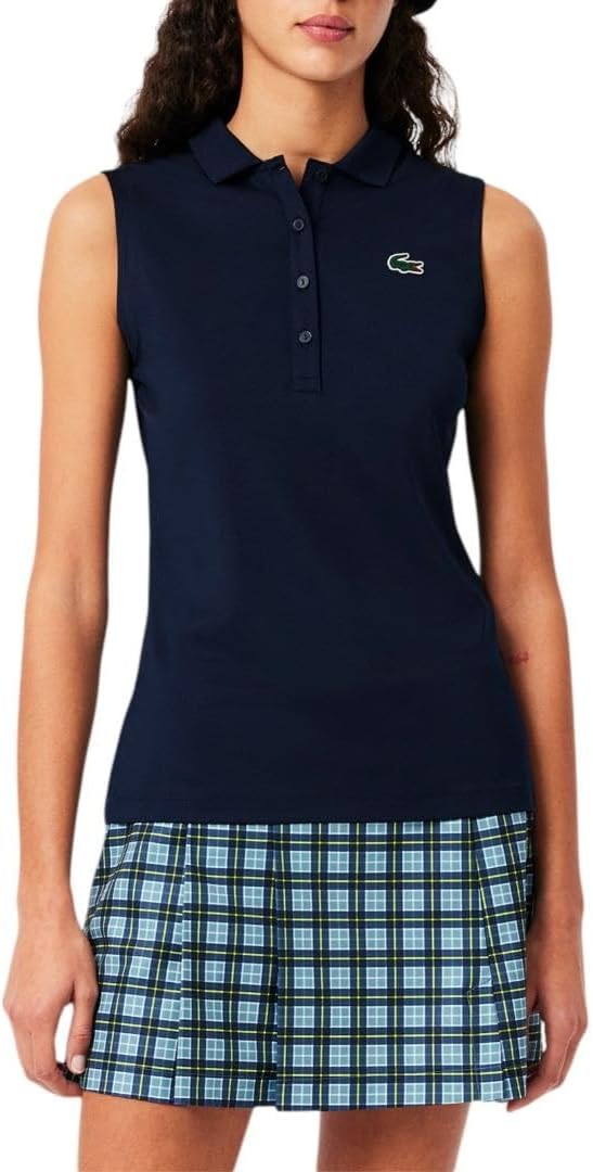 Lacoste Women's Sport Slim Fit UV Protect Stretch Golf Polo Shirt
