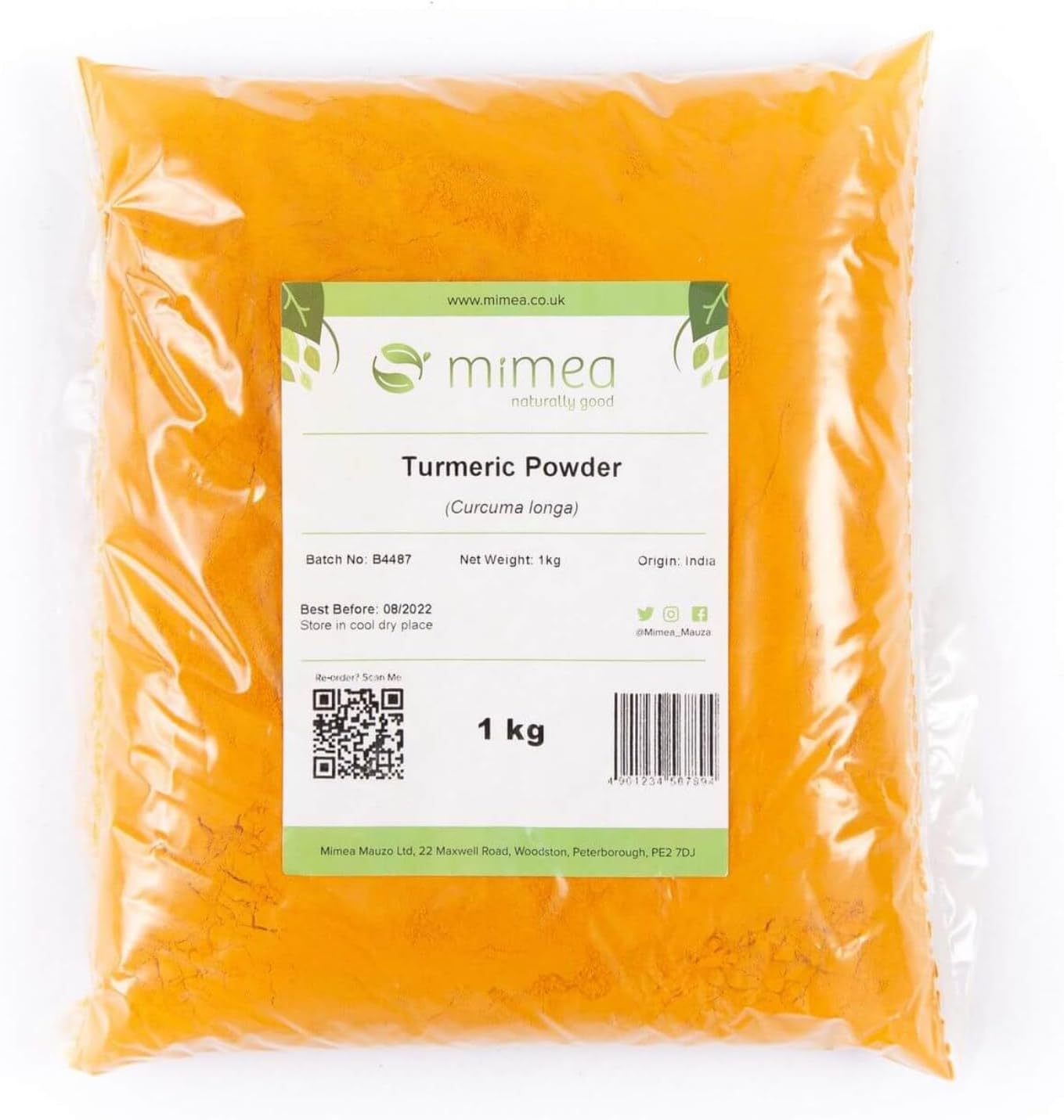Mimea Turmeric Powder | 1kg | Quality Ingredients | Great for Cooking | Antioxidant & Anti-Inflammatory Properties
