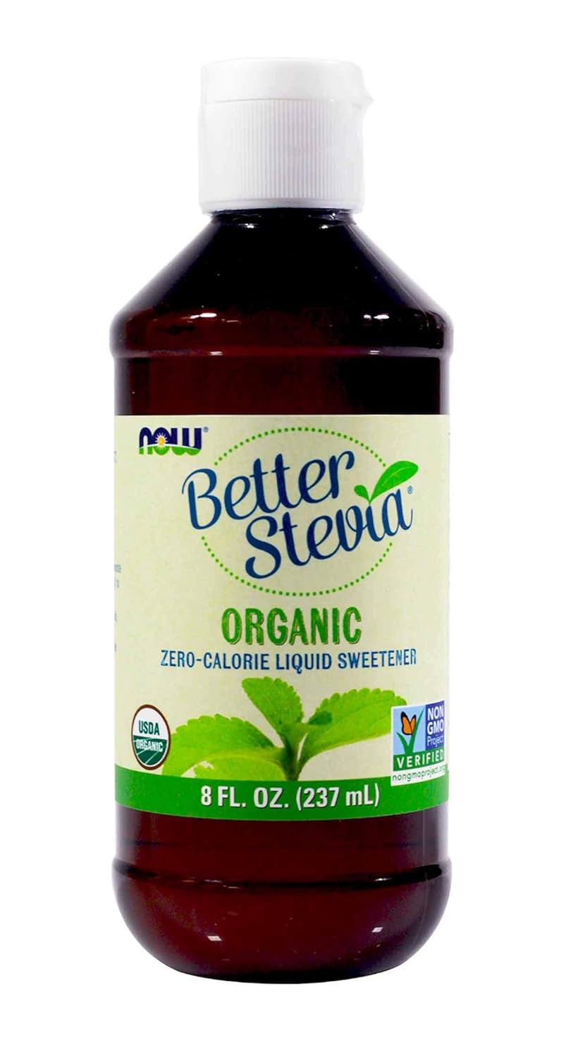NOW FOODS ORGANIC BETTER STEVIA, 8 OUNCE, 2-PACK