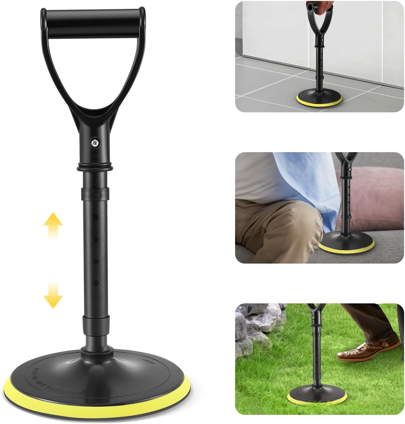 Standing Aid, Mobility Aids, Adjustable Standing Assist Devices, Standup Helper with 7 Inch Base, Supports for Elderly, Handicap Accessories for Daily Living (48~57cm)