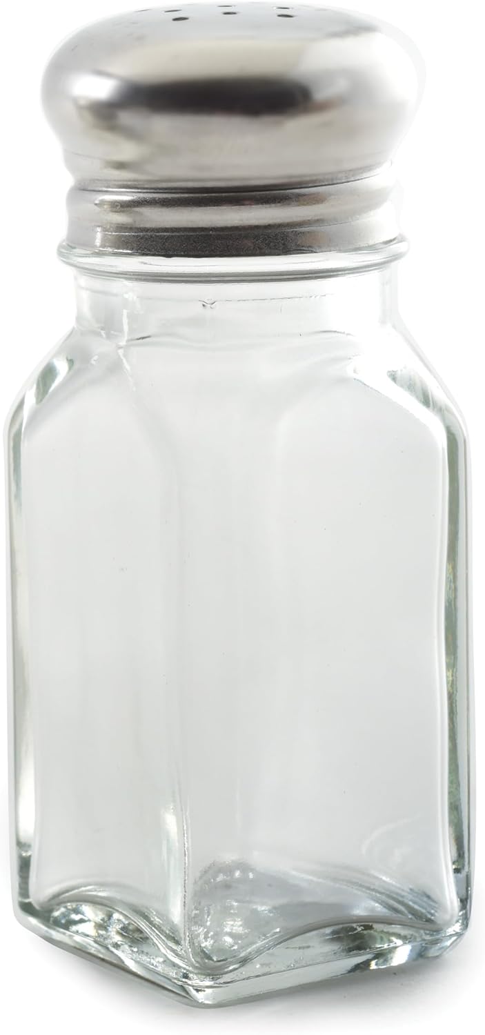 Norpro Glass Salt or Pepper Shaker, Single, As Shown