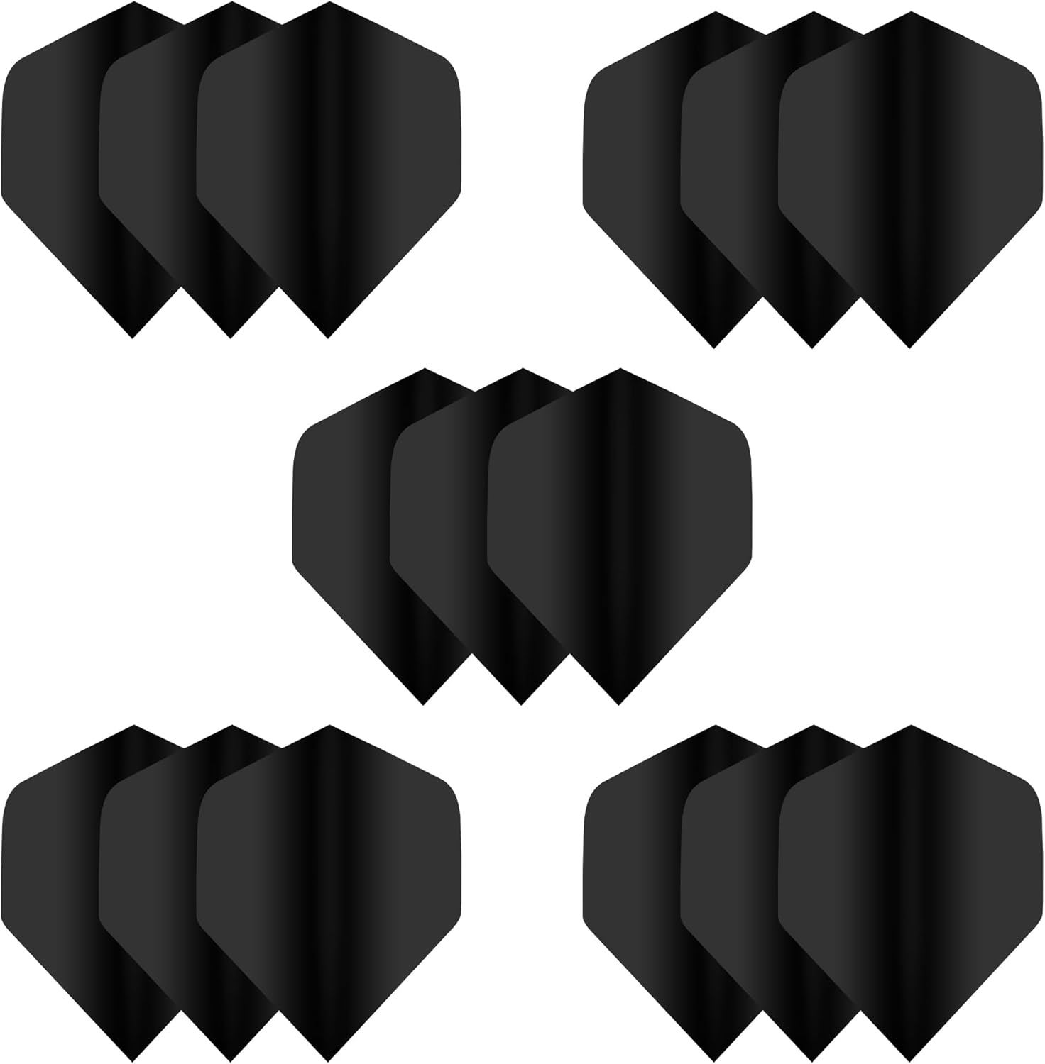 MageRabbit Standard Dart Flights, 5 Sets (15pcs Darts Flights), Dart flight set for dart games, 5 Colours