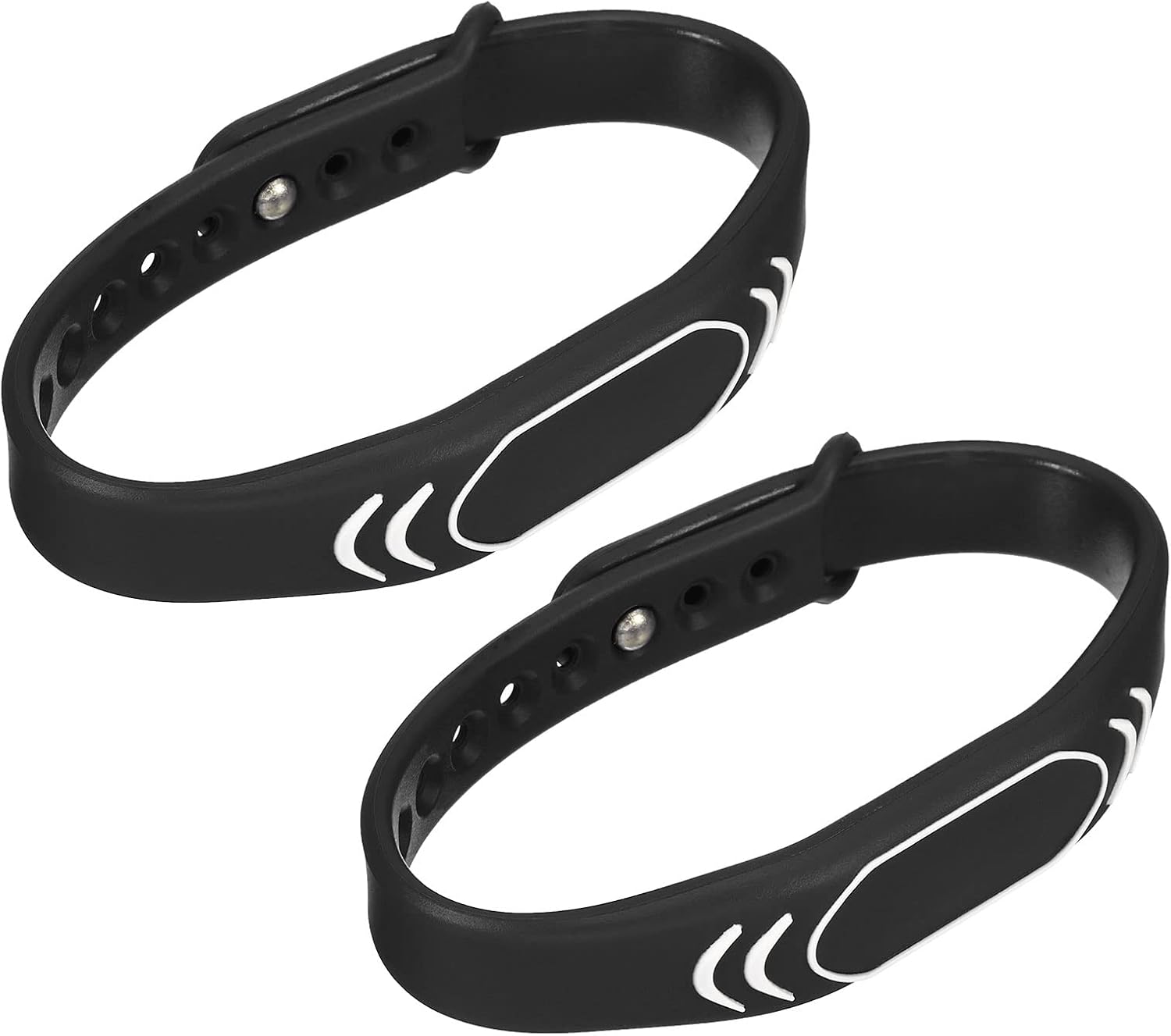 sourcing map ID Card Key Wristband RFID Proximity 125KHz TK4100 Read Only Contactless Token Tag Bracelet for Door Entry Access Control Black 2 Pack