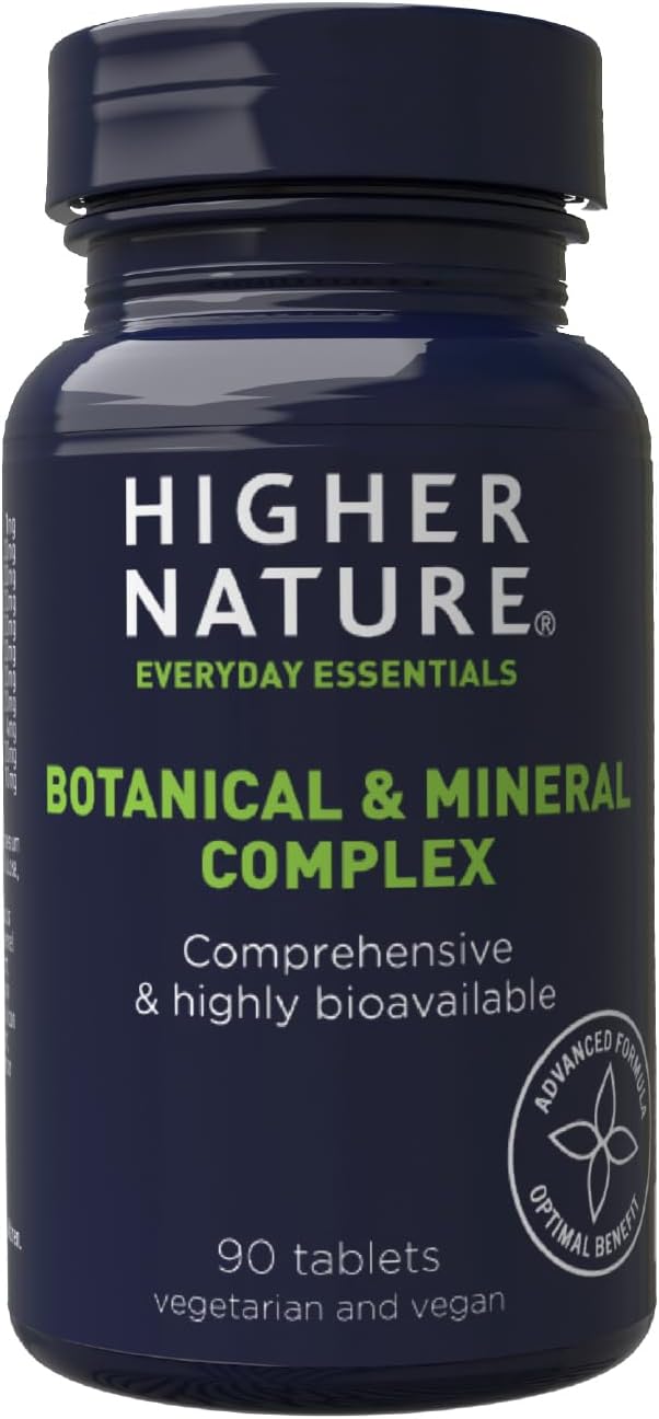 Higher Nature - Botanical & Mineral Complex - Bio Minerals - Plant Based Complex - Multimineral Supplement - Vegetarian & Vegan - 90 Tablets