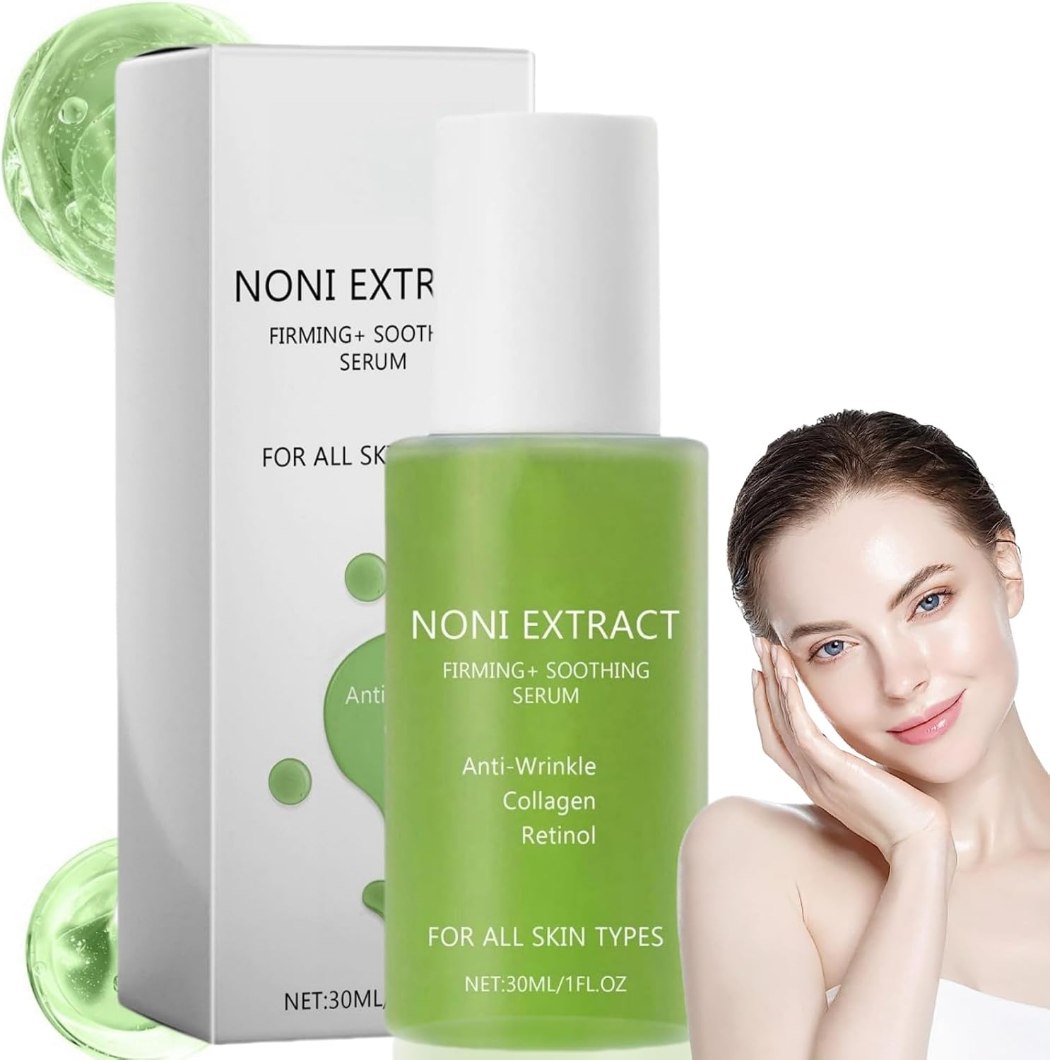 Noni Ampoule Serum,Hydration with Noni Fruit,Noni Fruit Serum,Noni Serum,Noni Energy Ampoule,Face Serum for Women,Anti Aging Serum for Face,Moisturising and Soothing Serum for Fine Lines and Wrinkles