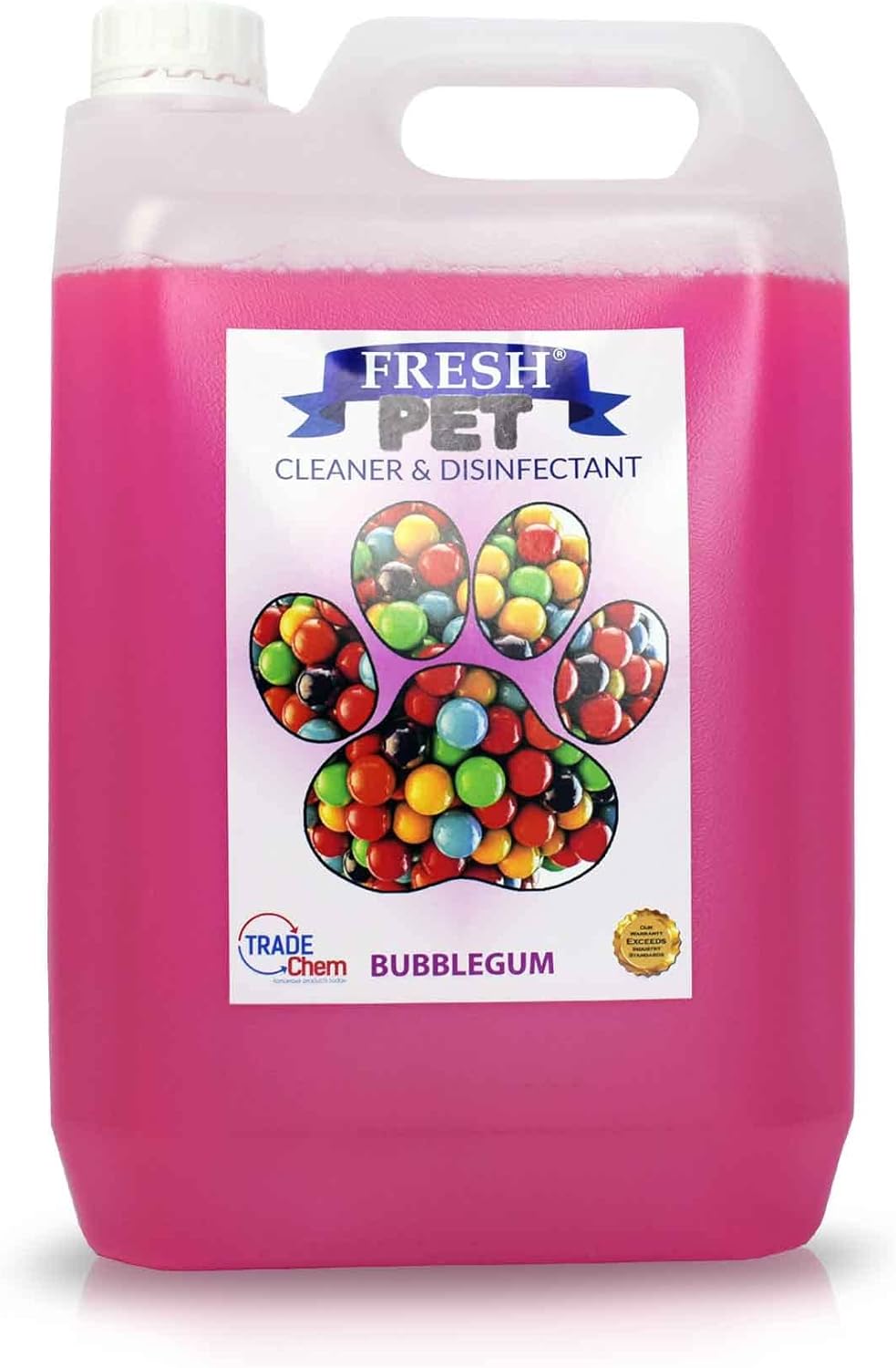 Fresh Pet Kennel/Cattery Disinfectant and Deodoriser - 5L (BUBBLEGUM)