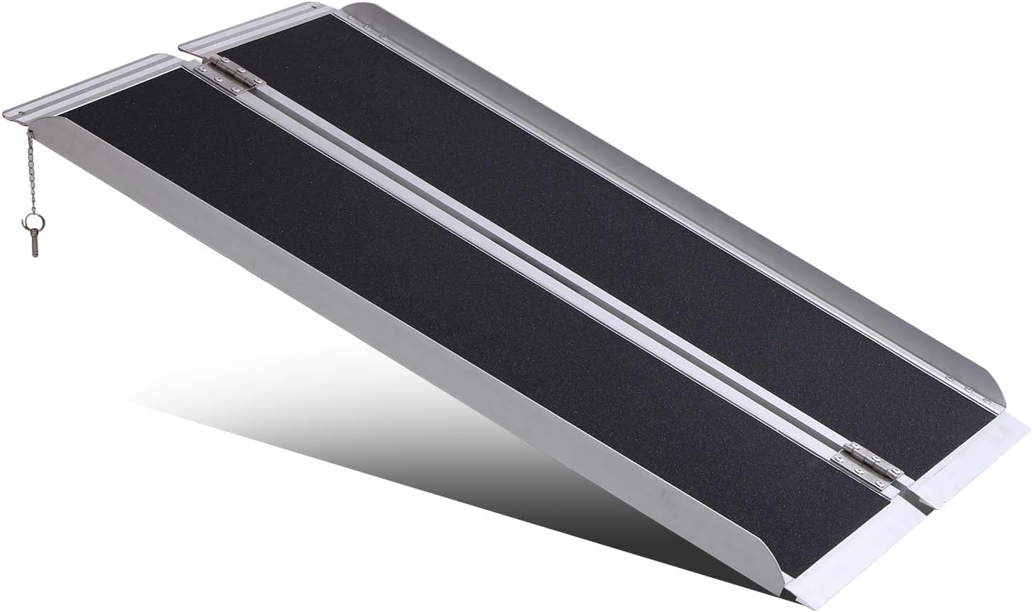 Portable Wheelchair Ramp 3FT,No-Slip Aluminum Folding Handicap Ramp 800lbs Load Capacaity,Wheel Chair ramp for Home Steps,Stairs,car