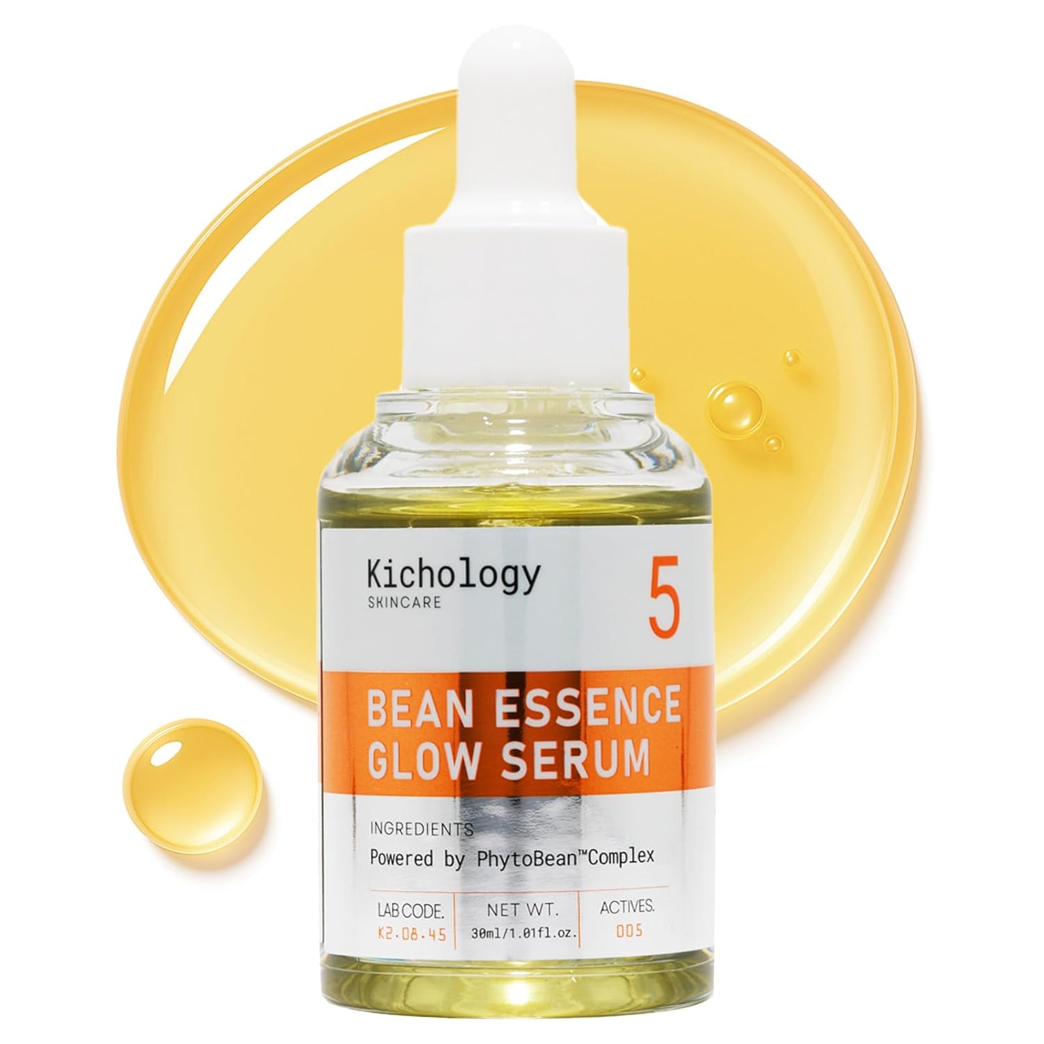 Bean Essence – Snail Mucin Serum Alternative for Glass Skin – Hydrating Glow Boost with Peptide-Like Firming – Deeper Moisture Than Hyaluronic Acid– Strengthens Skin Barrier – 1.01 fl.oz