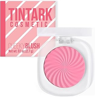 Cheeky Blush Compact for Face Cheeks, Talc Free Blusher Palette, Matte Powder Makeup, Natural Healthy, Mauve Pink Magenta Peach Red, Vegan Cruelty Free