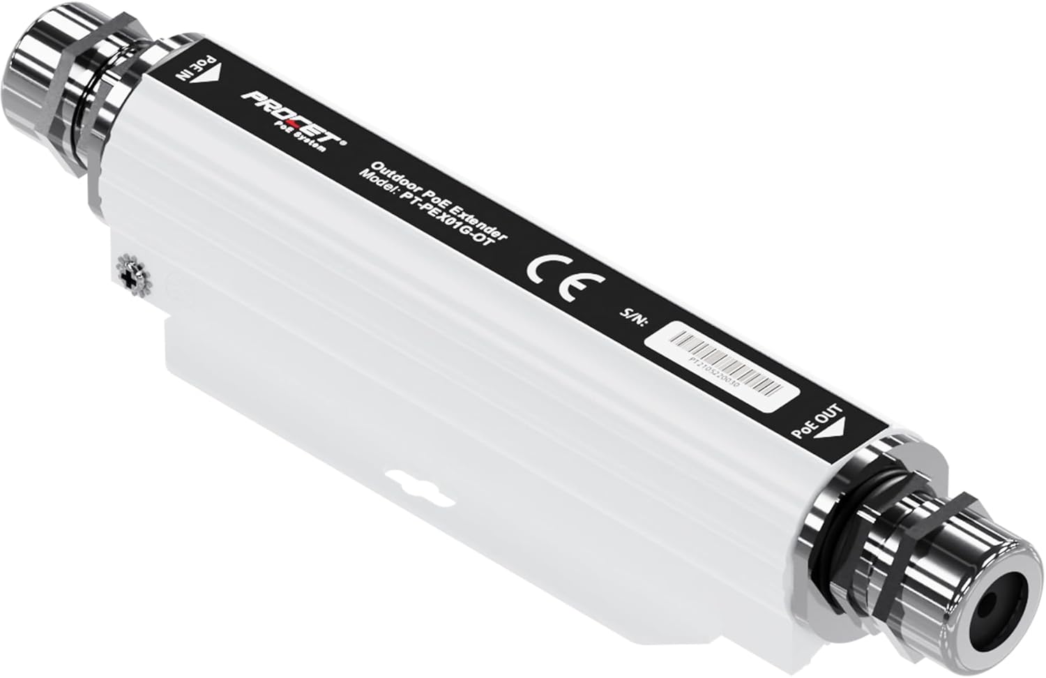 PROCET Gigabit PoE Extender Outdoor Waterproof, IEEE802.3 af/at PoE+ Output with 6KV Surge Protection, Extra 328FT Repeat, Wide Temp -40℉ to 149℉ for Wireless AP, PTZ Camera, Webcam, Base Stations