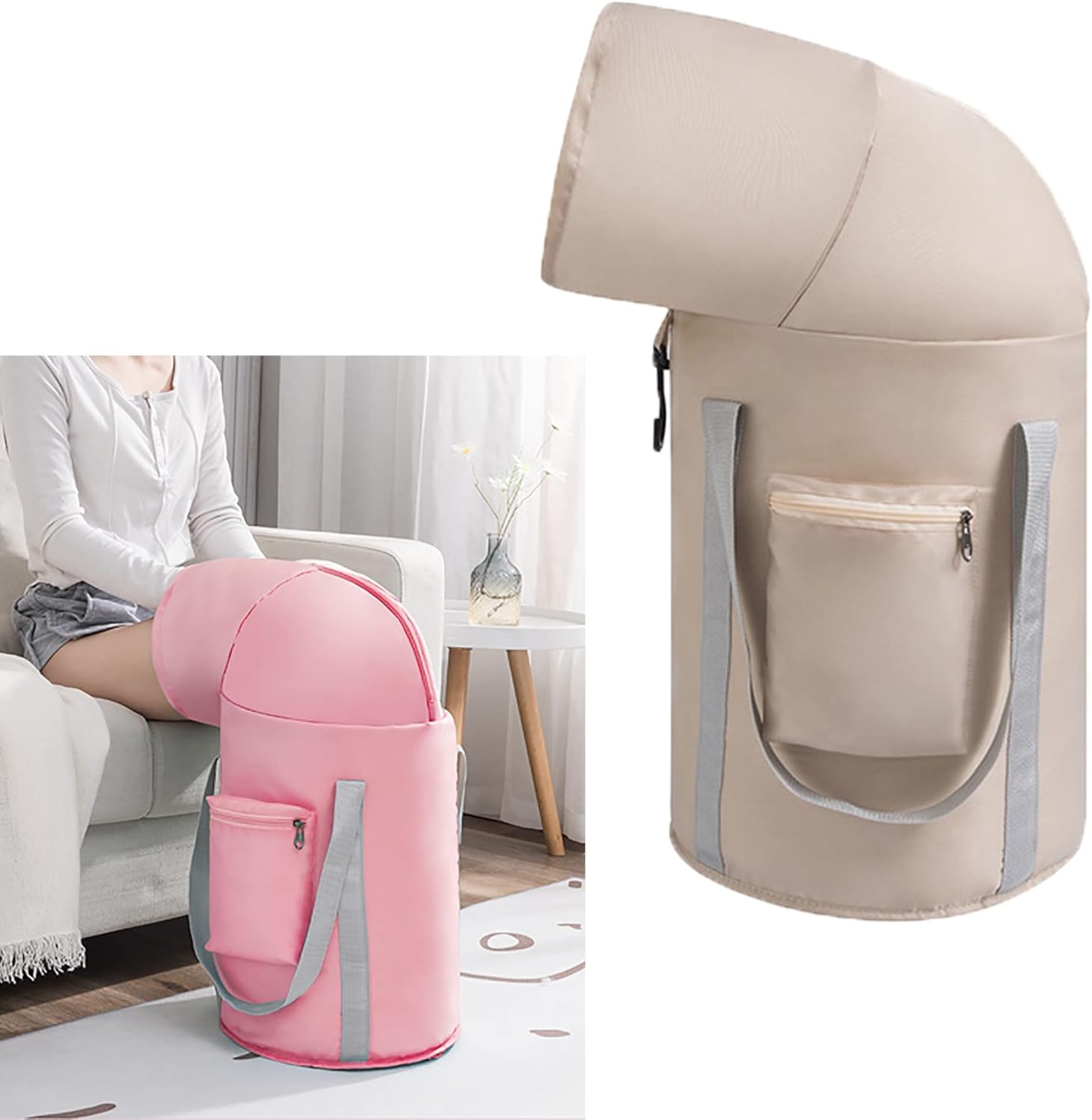 Foldable Foot Basin Portable Foot Bath Foot Soaking Bath Basin Foot Soak Tub Multifunctional Laundry Bucket Storage Bags 5 Layers Of Insulation With Insulation Cover Fully Wrapped Knee Fumigation ( Co