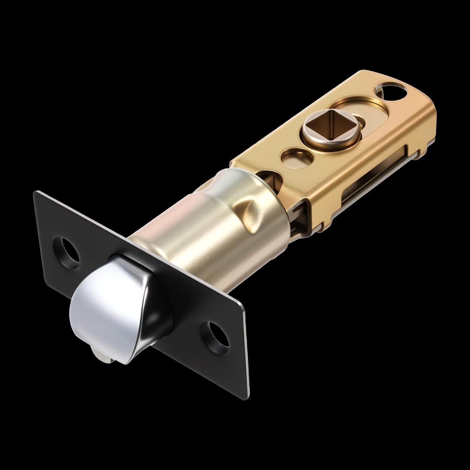 Adjustable Door Latch, Door Lock Latch Size 60/70mm 45° Turning Angle Doors Knob Latches Lock Replacement Parts Knob Parts for Lever Doors Handles, Internal Handles