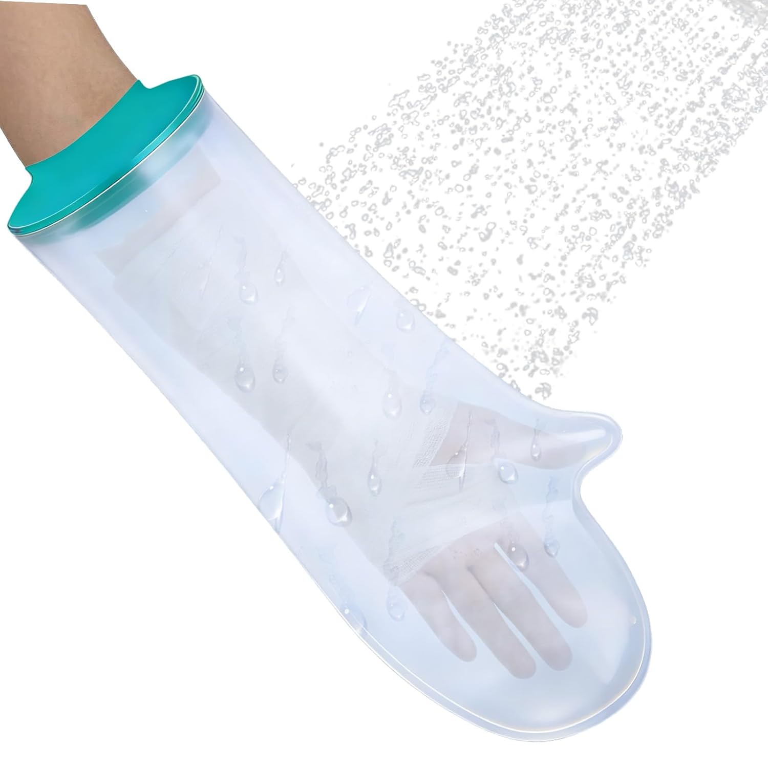 Cast Cover for Shower Arm, Waterproof Cast Protector for Arm, Reusable Plaster Cast Cover for Showering, Soft Comfortable Cast Protector for Bandages, Wounds, and Dressing Protection