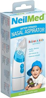 NeilMed Aspirator - Battery Operated Nasal Aspirator for Babies & Kids