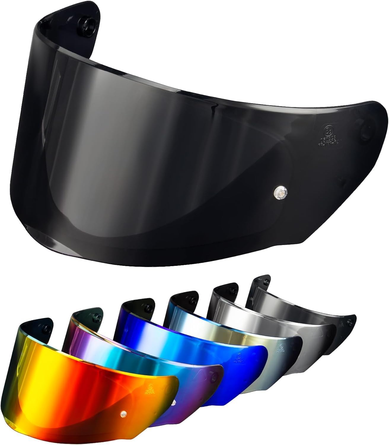 PSLER Helmet Visor for LS2 Outer FF320 Rapid FF353 Assault FF328 Stream FF800,Tinted Motorcycle Visor Motorbike Helmet Face Shield Accessories Replacement(Dark Black)