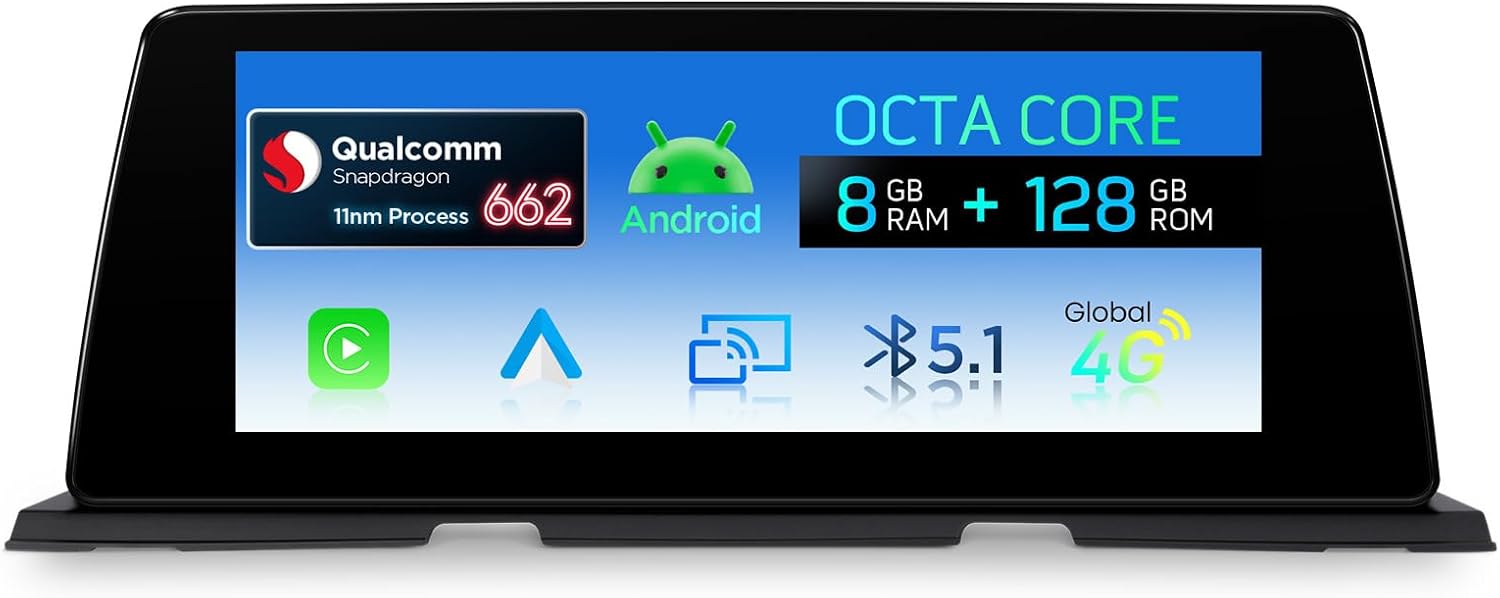 XTRONS 10.25 Inch Octa-Core Android 14 Car Stereo for BMW 6 Series F06 F12 F13 (2013-2017) NBT System, IPS Touch Screen GPS Navigation Support Wireless CarPlay Android Auto Backup Camera (8+128GB)
