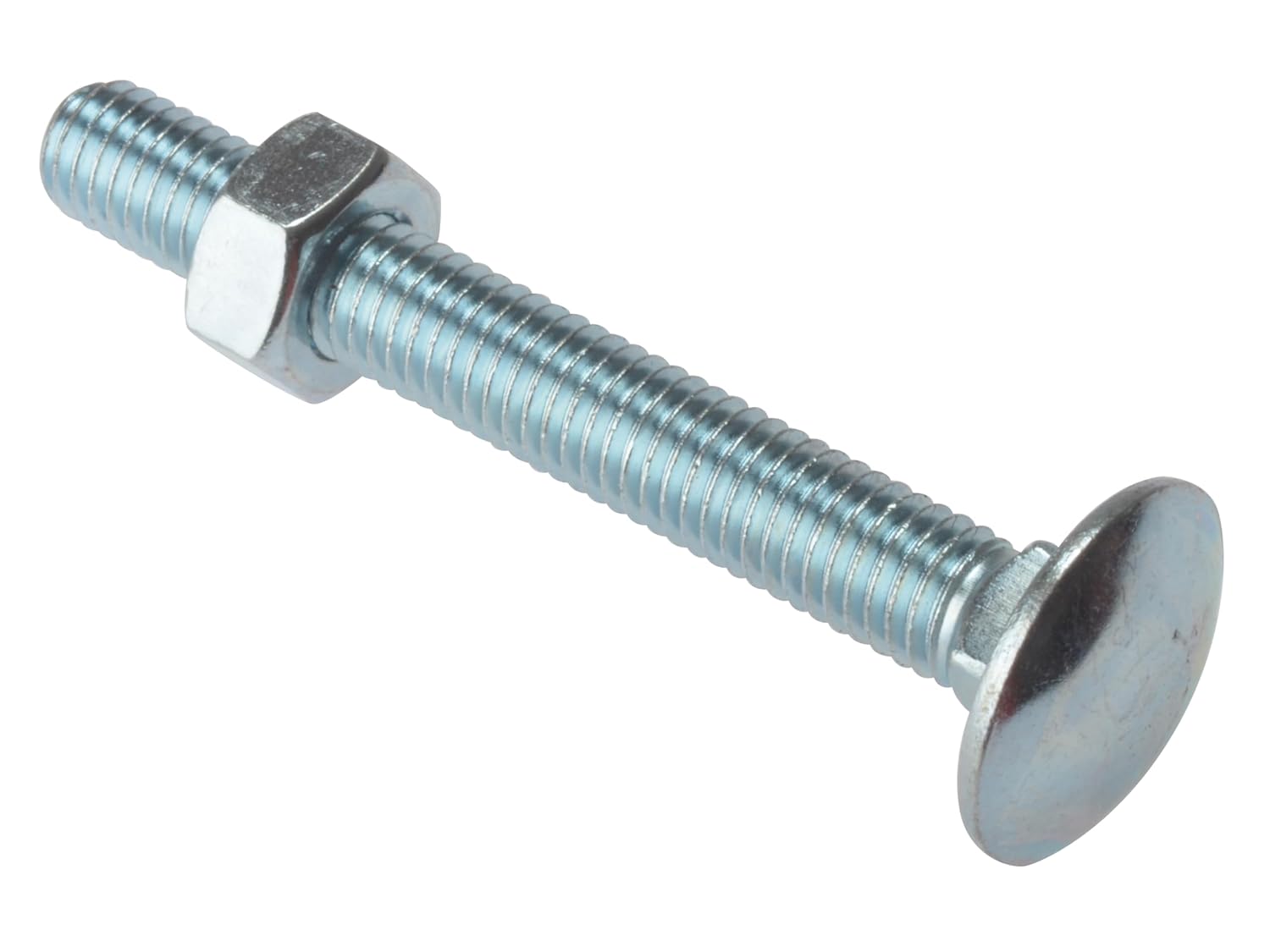 Carriage Bolt & Nut ZP M8 x 65mm Bag 10