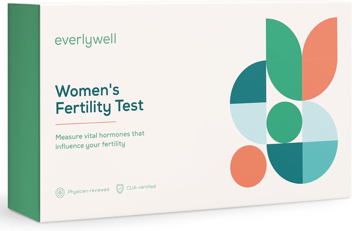 Everlywell Women's Fertility Test - at Home - CLIA-Certified Adult Test - Discreet Blood Analysis Results Within Days - Measures Hormonal Balance