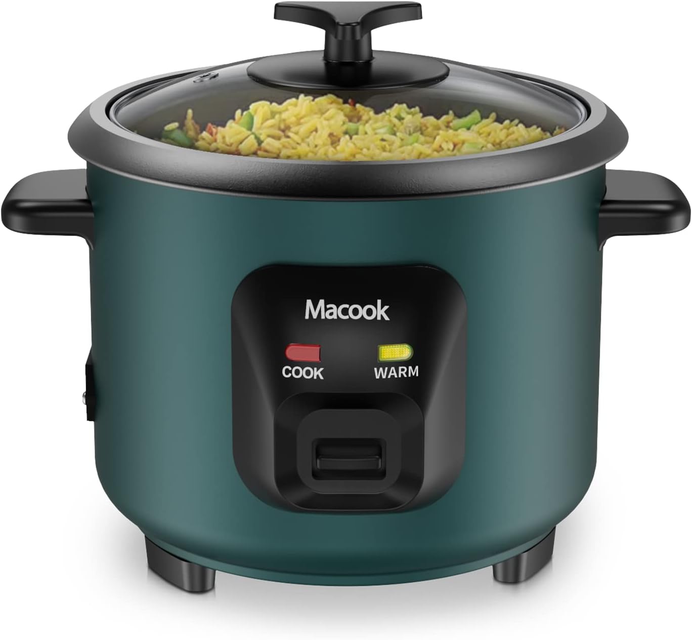 Macook Mini Rice Cooker | 0.6 Liter Multi-functional Rice Cooker Small | Non-Stick Rice Pot | One-button Operation | Automatic Keep Warm | Overheat-proof Design | Suitable for Families of 1-6 People.