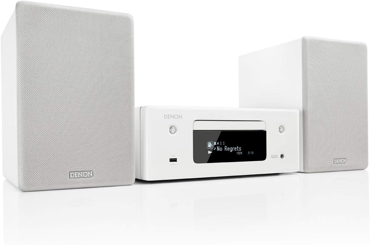Denon Ceol N10 Wireless and CD Hi-Fi System - White