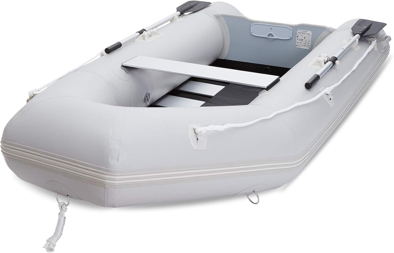 CO-Z 10 ft Inflatable Dinghy Boats with Aluminium Alloy Floor, 4 Person Portable Boat Raft, Inflatable Touring Kayak for Adults, Inflatable Sport Tender Fishing Dinghy Boat