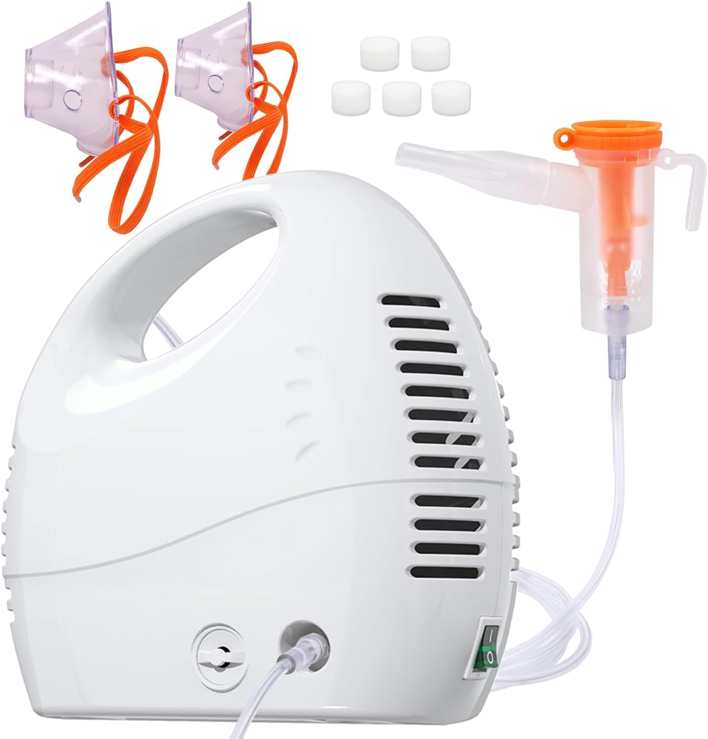 Nebulizer No. M-175 Nebulizer No. M-175 Portable smart nebulizer, home desktop nebulizer, nebulizer for breathing problems for adults and children, cold mist steam inhaler with full set of accessories
