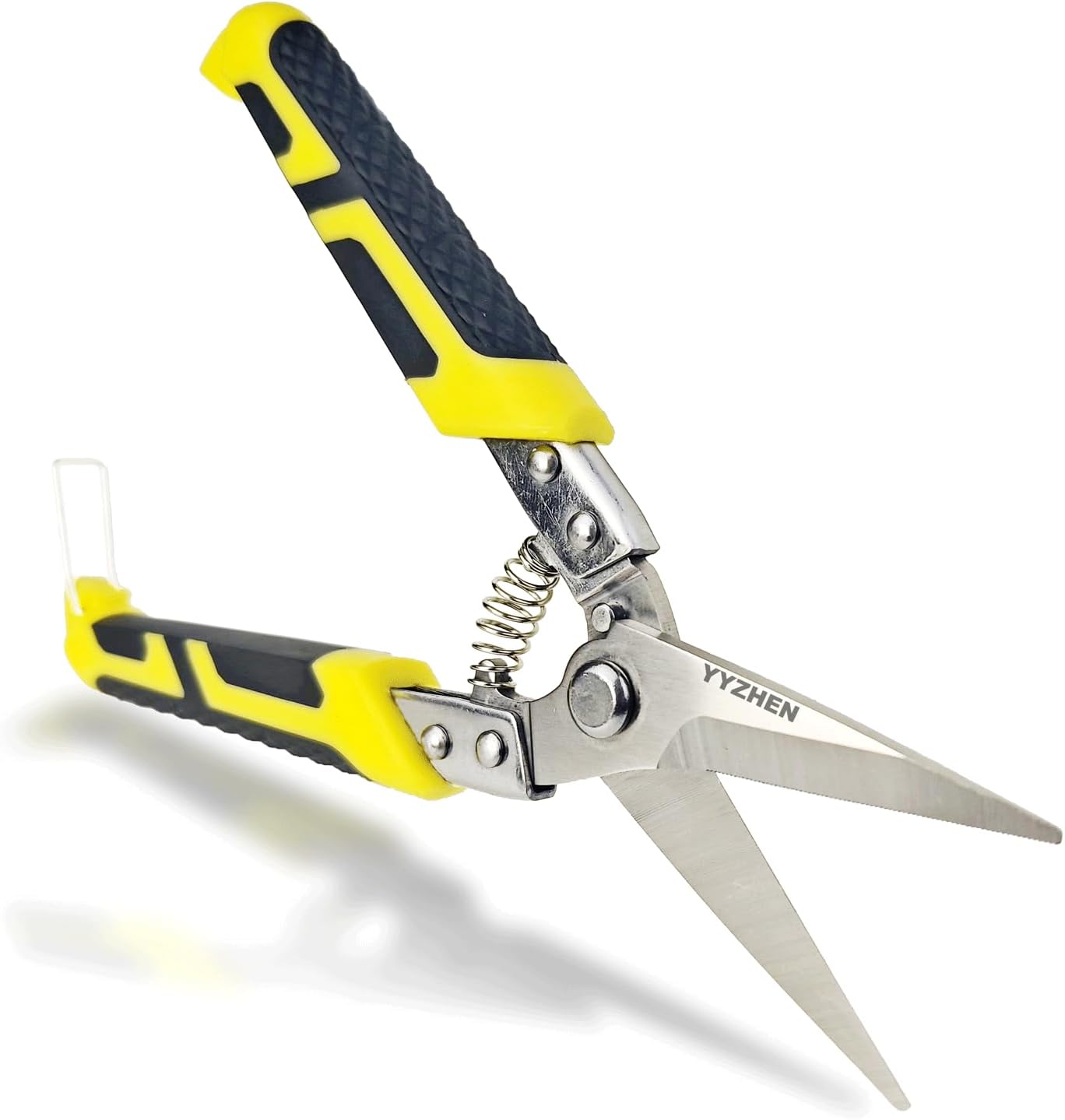 Aviation Tin Snips 8.7 Inch, Heavy Duty Straight Metal Cutter with Stainless Steel Blade & Comfortable Grips for Cutting Cardboard, Thin Iron, Wire, DIY Projects