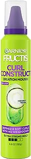 Garnier Fructis Style Curl Construct Creation Mousse, 6.8 Oz, 1 Count (Packaging May Vary)