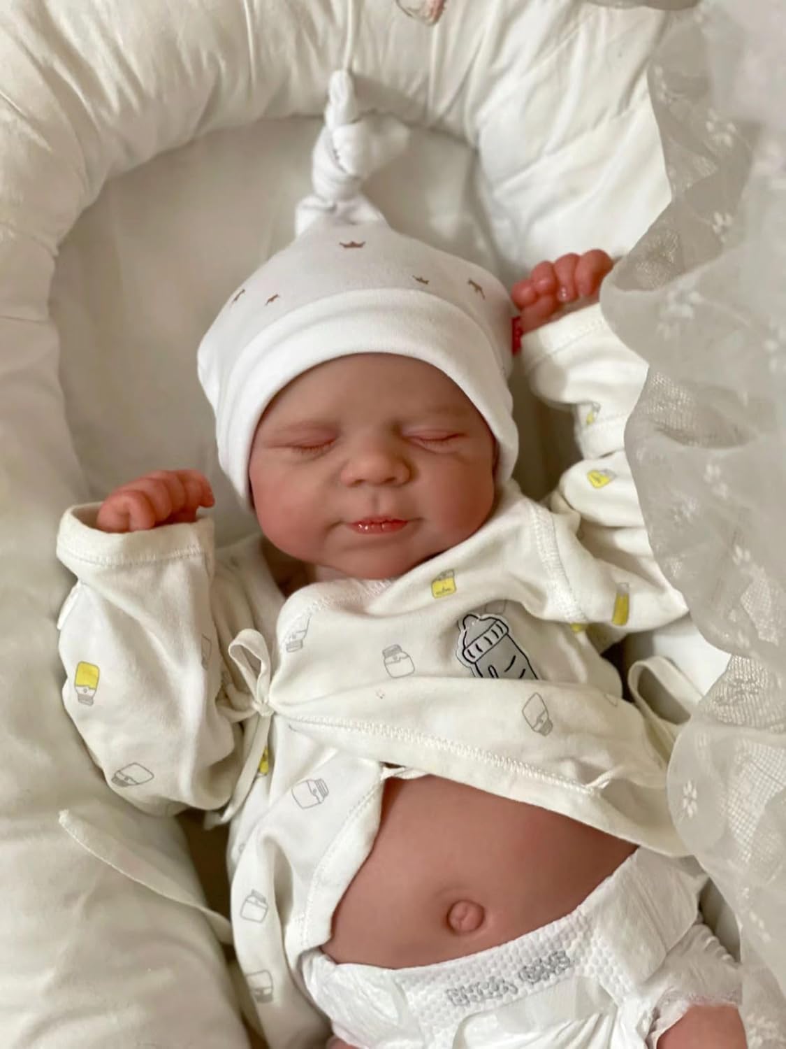 Anano Real Baby Doll Boy 18 Inch Lifelike Reborn Baby Dolls Silicone Full Body Realistic Newborn Baby Dolls That Look Real Babies Life Like Baby Doll New Born Washable Reborn Baby