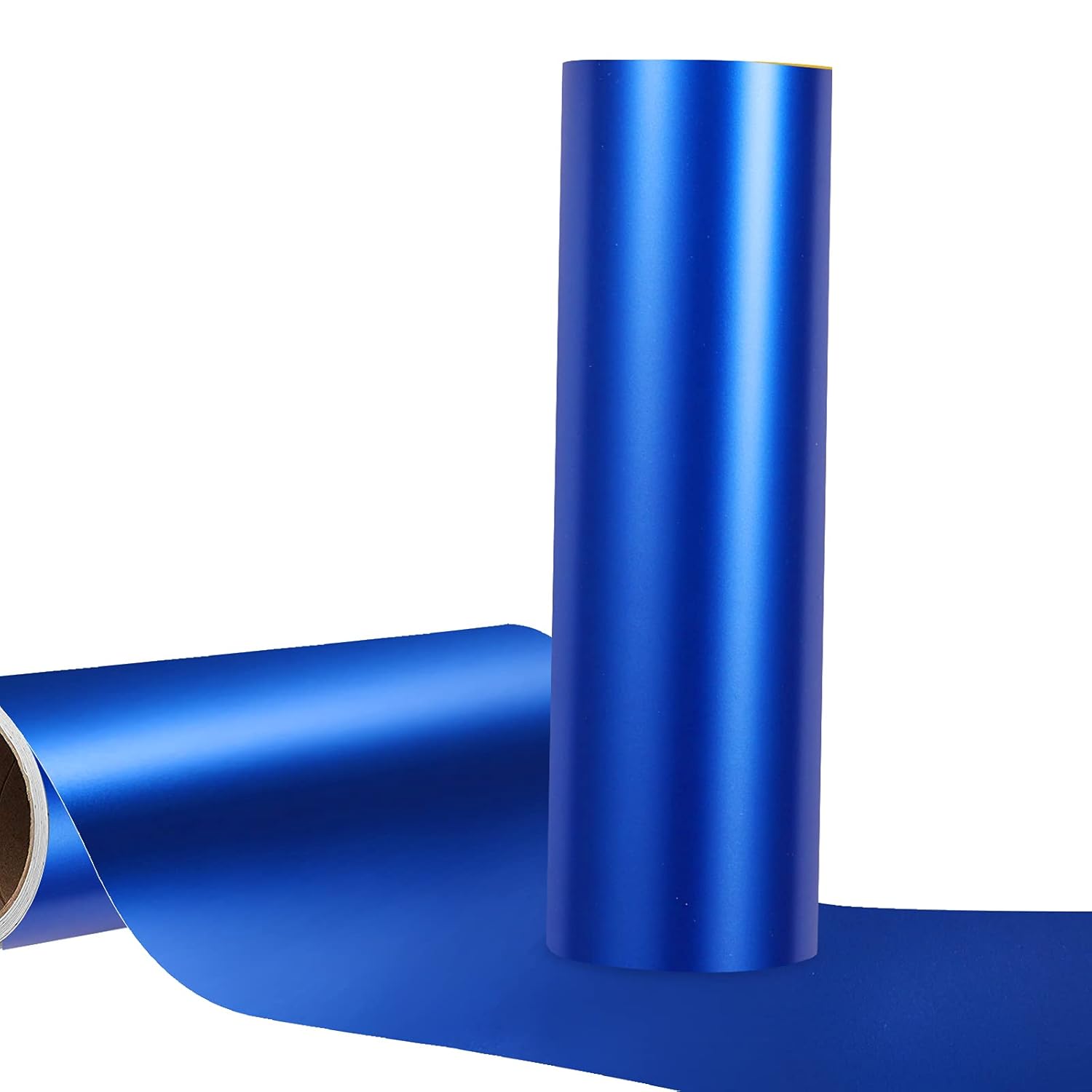 Matte Metallic Blue Adhesive Vinyl Roll Craft Vinyl for Signs Letters 12" x6ft Compatible with All Cutting Machines