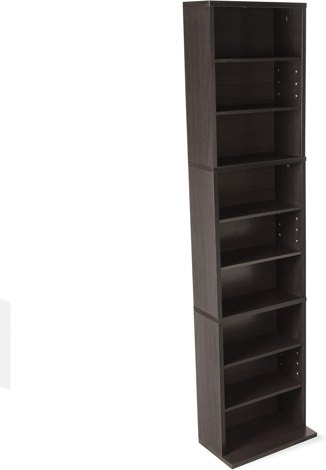 Atlantic Summit Media Storage Cabinet – Protects & Organizes Prized Music, Movie, Video Games or Memorabilia Collections, PN 74735727 in Espresso